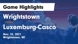 Wrightstown  vs Luxemburg-Casco  Game Highlights - Nov. 23, 2021