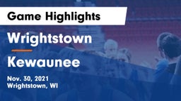 Wrightstown  vs Kewaunee  Game Highlights - Nov. 30, 2021