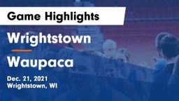 Wrightstown  vs Waupaca  Game Highlights - Dec. 21, 2021