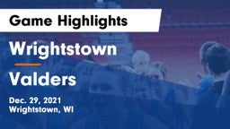 Wrightstown  vs Valders  Game Highlights - Dec. 29, 2021