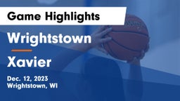 Wrightstown  vs Xavier  Game Highlights - Dec. 12, 2023