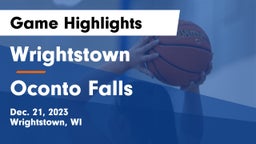 Wrightstown  vs Oconto Falls  Game Highlights - Dec. 21, 2023
