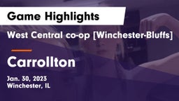 West Central co-op [Winchester-Bluffs]  vs Carrollton  Game Highlights - Jan. 30, 2023