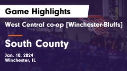 West Central co-op [Winchester-Bluffs]  vs South County Game Highlights - Jan. 10, 2024