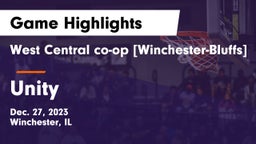 West Central co-op [Winchester-Bluffs]  vs Unity  Game Highlights - Dec. 27, 2023