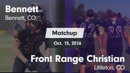Matchup: Bennett  vs. Front Range Christian  2016