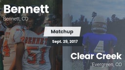 Matchup: Bennett  vs. Clear Creek  2017