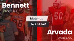 Matchup: Bennett  vs. Arvada  2018