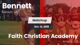 Matchup: Bennett  vs. Faith Christian Academy 2018