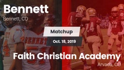 Matchup: Bennett  vs. Faith Christian Academy 2019