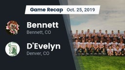 Recap: Bennett  vs. D'Evelyn  2019