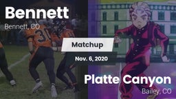 Matchup: Bennett  vs. Platte Canyon  2020