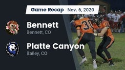 Recap: Bennett  vs. Platte Canyon  2020