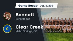 Recap: Bennett  vs. Clear Creek  2021