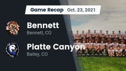 Recap: Bennett  vs. Platte Canyon  2021