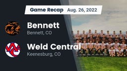 Recap: Bennett  vs. Weld Central  2022