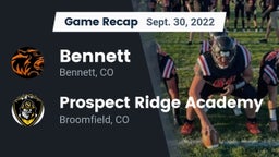Recap: Bennett  vs. Prospect Ridge Academy 2022