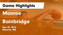 Monroe  vs Bainbridge Game Highlights - Dec 29, 2016