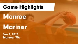 Monroe  vs Mariner  Game Highlights - Jan 8, 2017