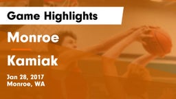 Monroe  vs Kamiak  Game Highlights - Jan 28, 2017