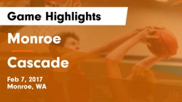 Monroe  vs Cascade  Game Highlights - Feb 7, 2017