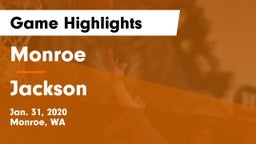 Monroe  vs Jackson  Game Highlights - Jan. 31, 2020