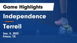 Independence  vs Terrell  Game Highlights - Jan. 5, 2023