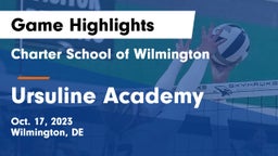 Charter School of Wilmington vs Ursuline Academy Game Highlights - Oct. 17, 2023