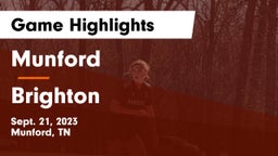 Munford  vs Brighton  Game Highlights - Sept. 21, 2023