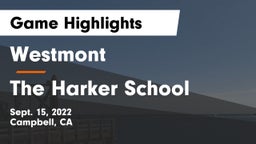 Westmont  vs The Harker School Game Highlights - Sept. 15, 2022