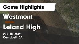 Westmont  vs Leland High Game Highlights - Oct. 18, 2022
