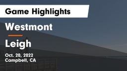 Westmont  vs Leigh  Game Highlights - Oct. 20, 2022
