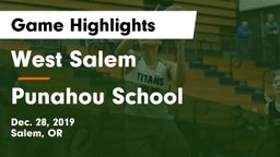 West Salem  vs Punahou School Game Highlights - Dec. 28, 2019