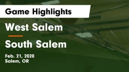 West Salem  vs South Salem  Game Highlights - Feb. 21, 2020