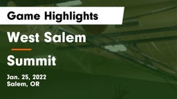 West Salem  vs Summit  Game Highlights - Jan. 25, 2022