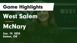 West Salem  vs McNary  Game Highlights - Jan. 19, 2024