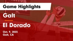 Galt  vs El Dorado  Game Highlights - Oct. 9, 2023