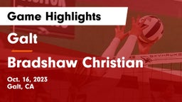 Galt  vs Bradshaw Christian  Game Highlights - Oct. 16, 2023