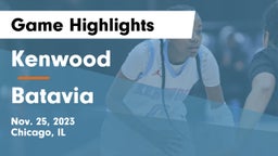 Kenwood  vs Batavia  Game Highlights - Nov. 25, 2023