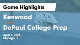 Kenwood  vs DePaul College Prep Game Highlights - April 6, 2024