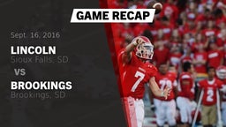 Recap: Lincoln  vs. Brookings  2016