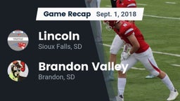 Recap: Lincoln  vs. Brandon Valley  2018