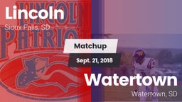 Matchup: Lincoln  vs. Watertown  2018