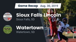 Recap: Sioux Falls Lincoln  vs. Watertown  2019