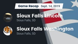 Recap: Sioux Falls Lincoln  vs. Sioux Falls Washington  2019