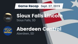 Recap: Sioux Falls Lincoln  vs. Aberdeen Central  2019