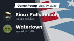 Recap: Sioux Falls Lincoln  vs. Watertown  2020