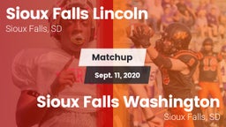 Matchup: Lincoln  vs. Sioux Falls Washington  2020