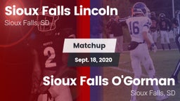 Matchup: Lincoln  vs. Sioux Falls O'Gorman  2020