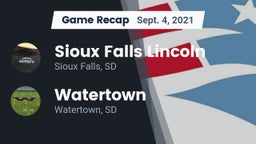 Recap: Sioux Falls Lincoln  vs. Watertown  2021